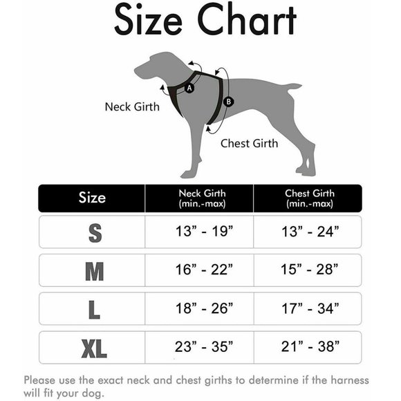 Rabbitgoo Dog Pet Harness Control Adjustable Size Large Black Handle Front Clip - Picture 5 of 10